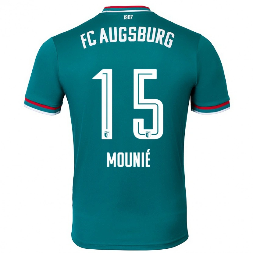 Danxen Kinder Steve Mounié #15 Dunkelgrün Auswärtstrikot Trikot 2024/25 T-Shirt Schweiz