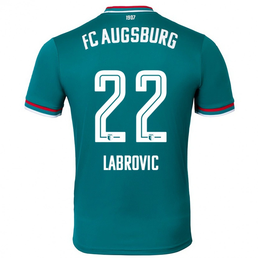 Danxen Kinder Nediljko Labrovic #22 Dunkelgrün Auswärtstrikot Trikot 2024/25 T-Shirt Schweiz