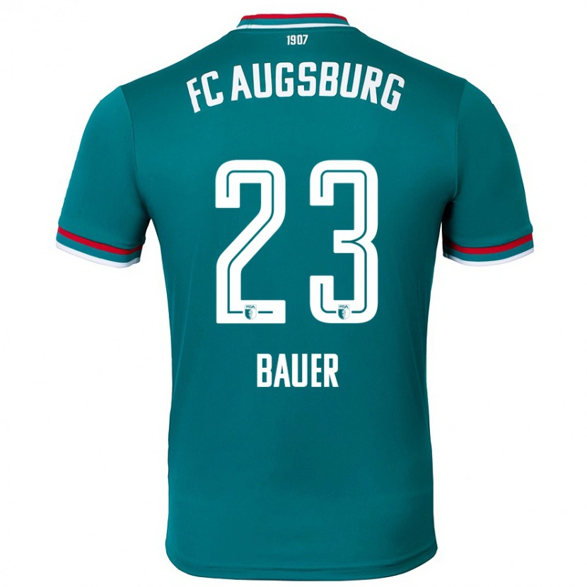 Danxen Kinder Maximilian Bauer #23 Dunkelgrün Auswärtstrikot Trikot 2024/25 T-Shirt Schweiz