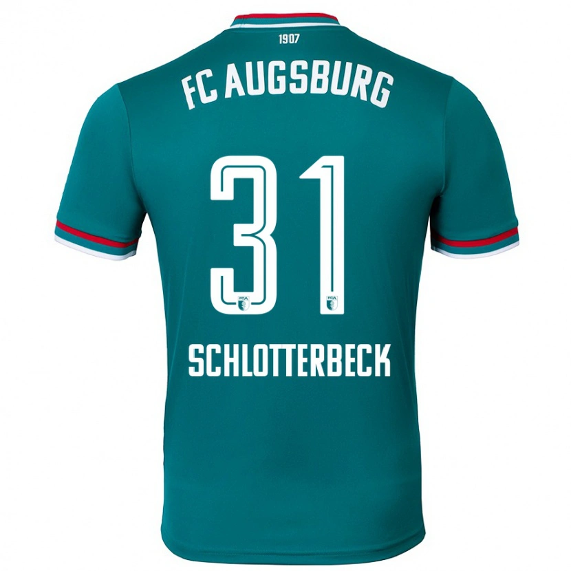 Danxen Kinder Keven Schlotterbeck #31 Dunkelgrün Auswärtstrikot Trikot 2024/25 T-Shirt Schweiz