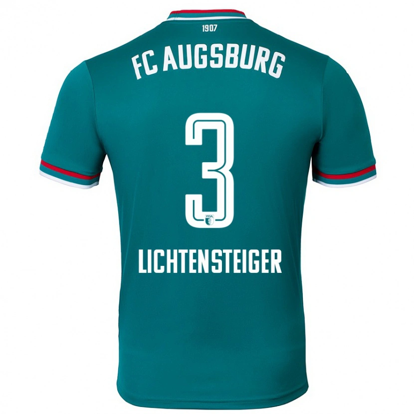 Danxen Kinder David Lichtensteiger #3 Dunkelgrün Auswärtstrikot Trikot 2024/25 T-Shirt Schweiz