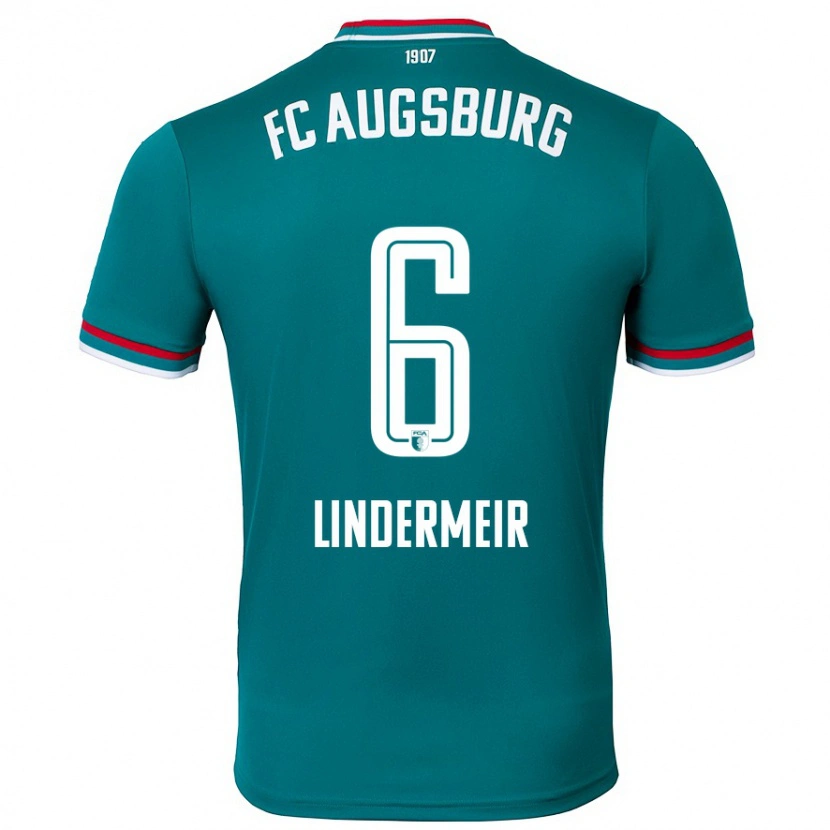 Danxen Kinder Dominik Lindermeir #6 Dunkelgrün Auswärtstrikot Trikot 2024/25 T-Shirt Schweiz