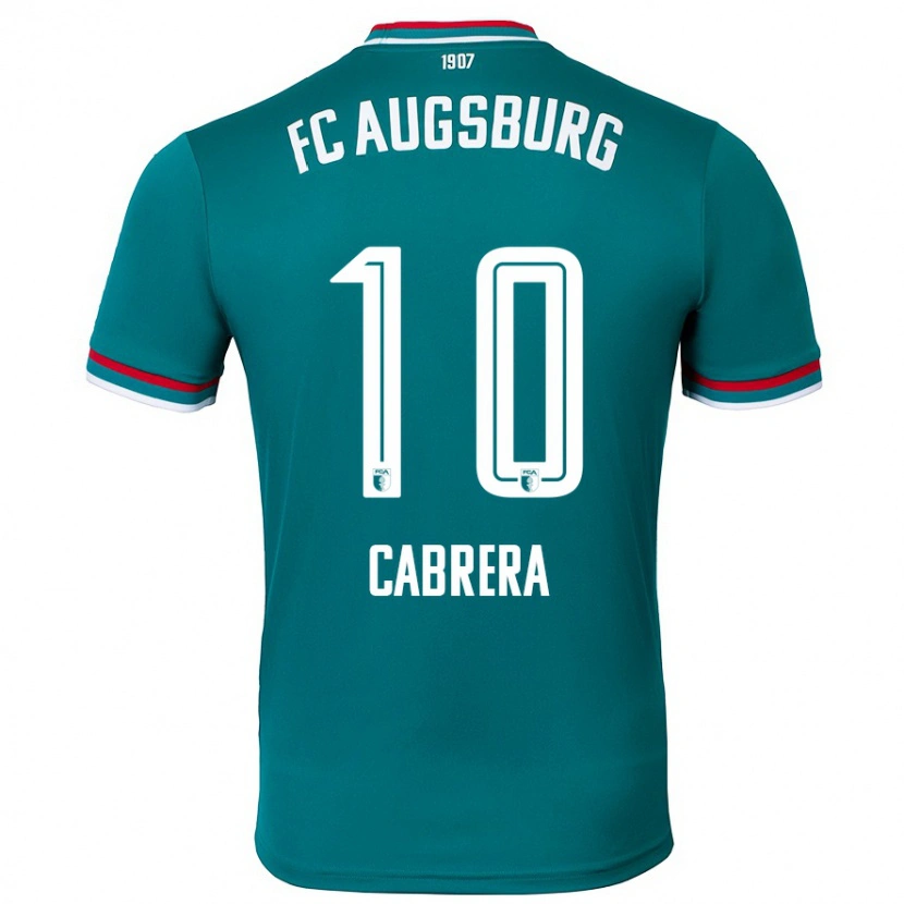 Danxen Kinder Juan Cabrera #10 Dunkelgrün Auswärtstrikot Trikot 2024/25 T-Shirt Schweiz