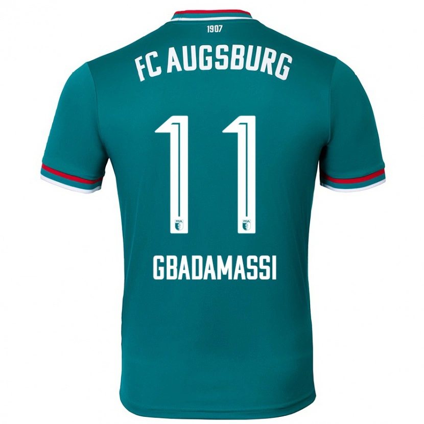 Danxen Kinder Rayane Gbadamassi #11 Dunkelgrün Auswärtstrikot Trikot 2024/25 T-Shirt Schweiz