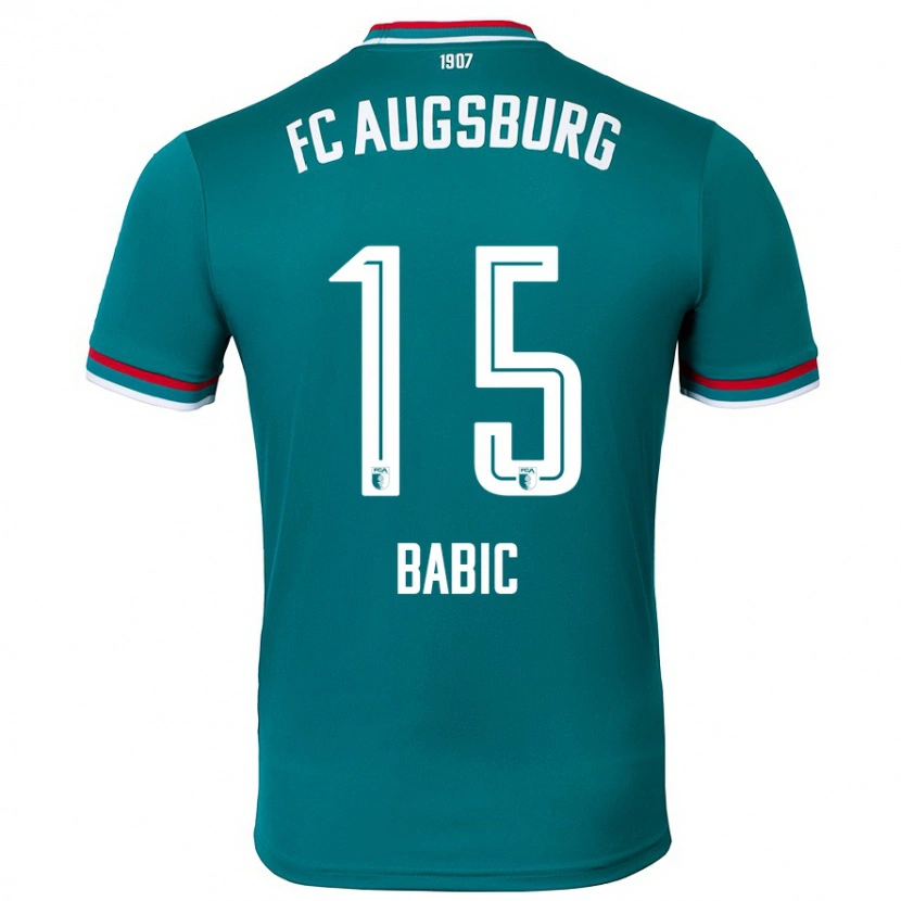 Danxen Kinder David Babic #15 Dunkelgrün Auswärtstrikot Trikot 2024/25 T-Shirt Schweiz