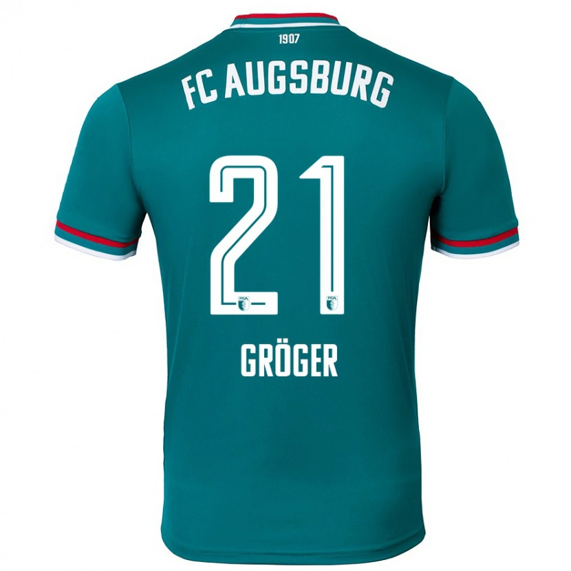 Danxen Kinder Elias Gröger #21 Dunkelgrün Auswärtstrikot Trikot 2024/25 T-Shirt Schweiz