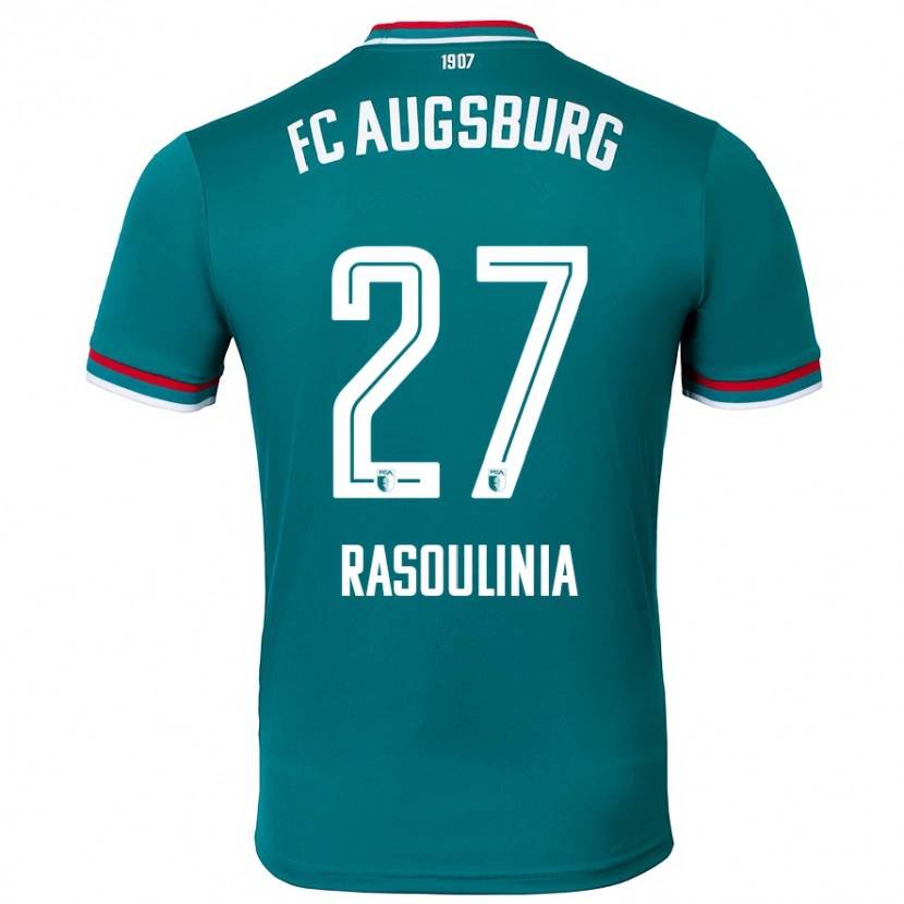 Danxen Kinder Nick Rasoulinia #27 Dunkelgrün Auswärtstrikot Trikot 2024/25 T-Shirt Schweiz