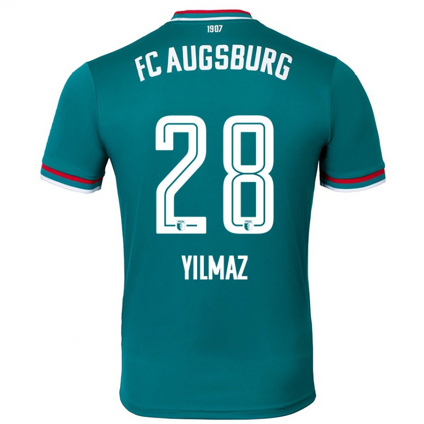 Danxen Kinder Tuna Yilmaz #28 Dunkelgrün Auswärtstrikot Trikot 2024/25 T-Shirt Schweiz