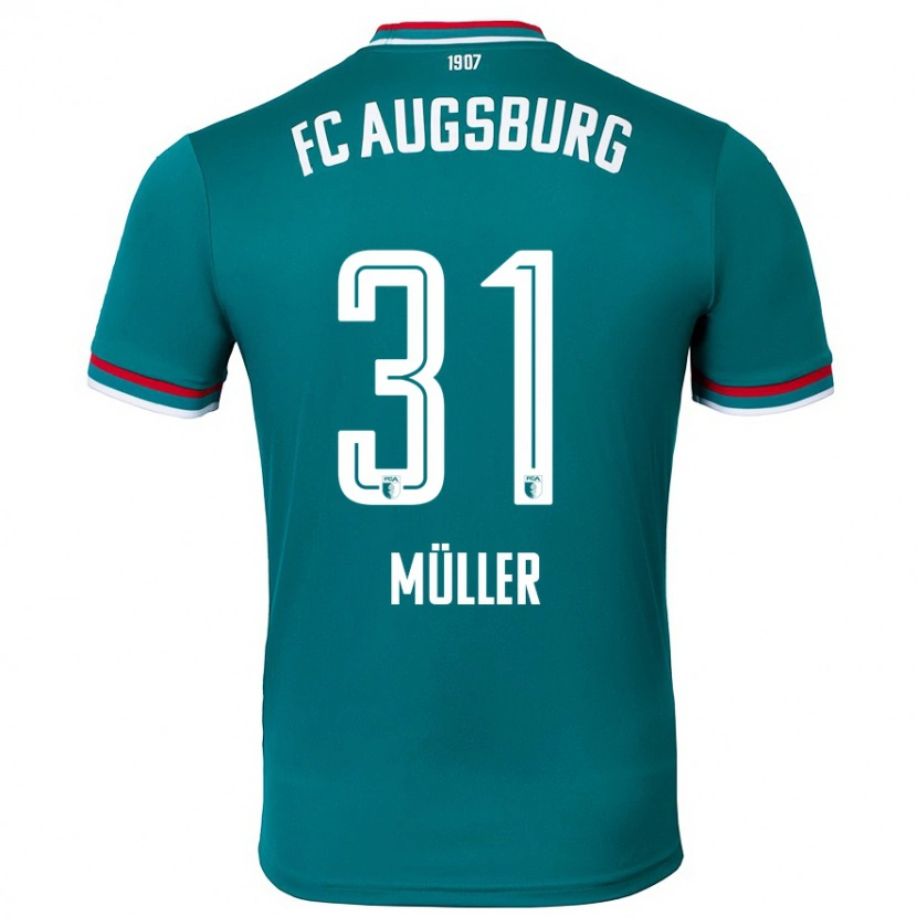 Danxen Kinder Noah Müller #31 Dunkelgrün Auswärtstrikot Trikot 2024/25 T-Shirt Schweiz