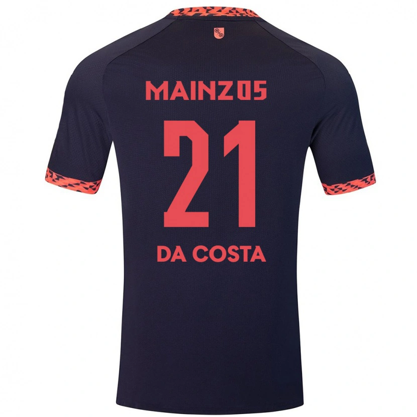 Danxen Kinder Danny Da Costa #21 Blau Korallenrot Auswärtstrikot Trikot 2024/25 T-Shirt Schweiz