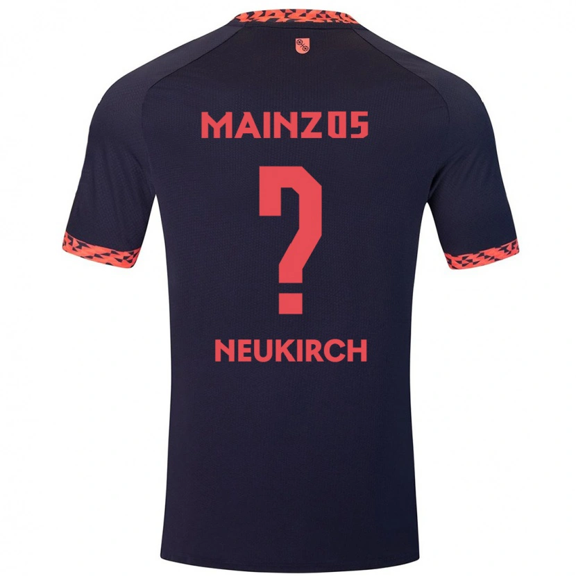 Danxen Kinder Nico Neukirch #0 Blau Korallenrot Auswärtstrikot Trikot 2024/25 T-Shirt Schweiz