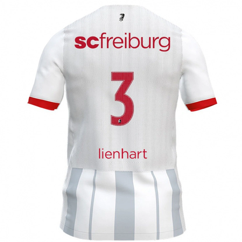 Danxen Kinder Philipp Lienhart #3 Weiß Grau Auswärtstrikot Trikot 2024/25 T-Shirt Schweiz