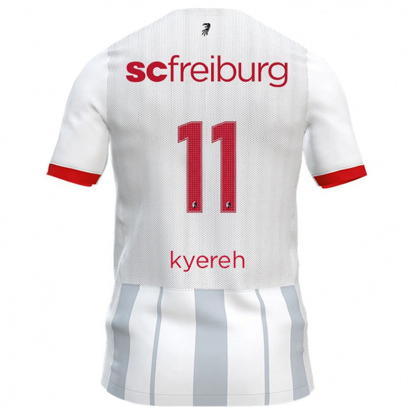 Danxen Kinder Daniel-Kofi Kyereh #11 Weiß Grau Auswärtstrikot Trikot 2024/25 T-Shirt Schweiz