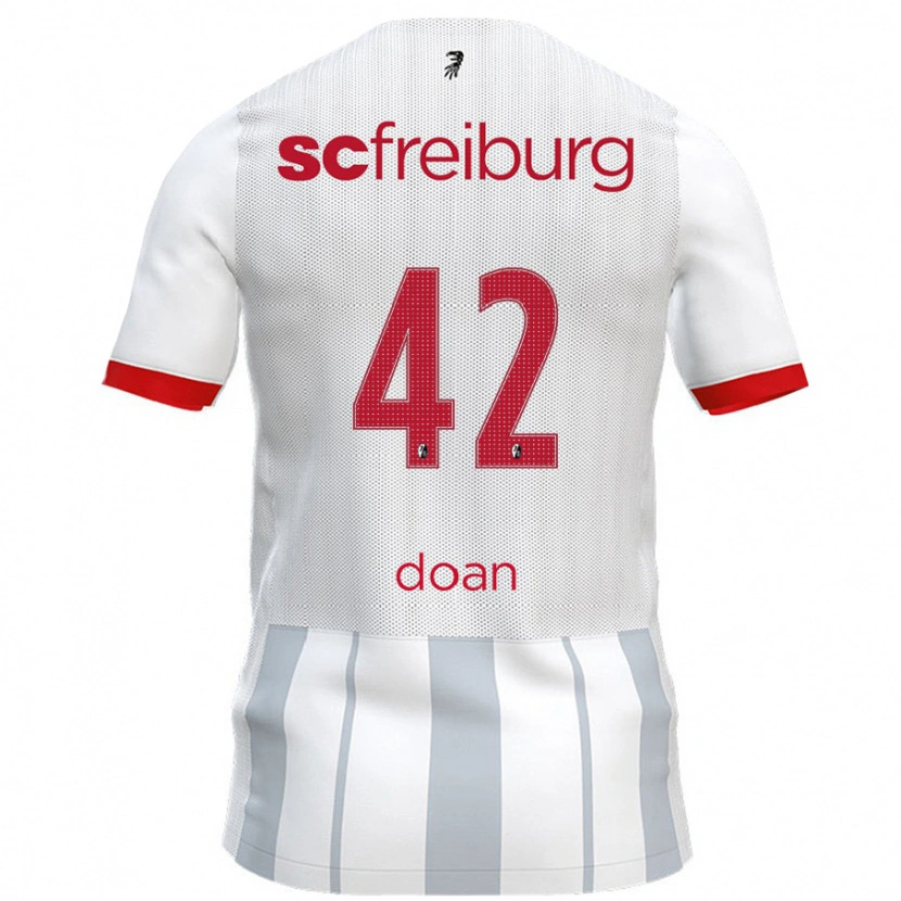 Danxen Kinder Ritsu Doan #42 Weiß Grau Auswärtstrikot Trikot 2024/25 T-Shirt Schweiz