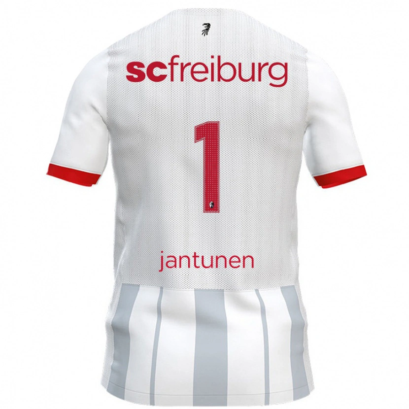 Danxen Kinder Jaaso Jantunen #1 Weiß Grau Auswärtstrikot Trikot 2024/25 T-Shirt Schweiz