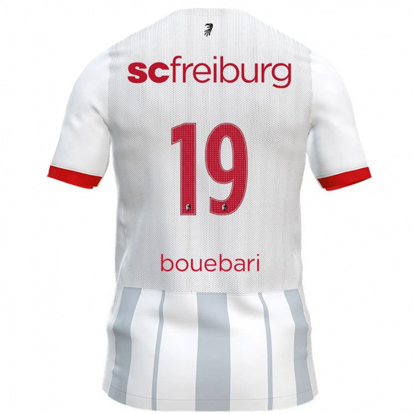 Danxen Kinder Franci Bouebari #19 Weiß Grau Auswärtstrikot Trikot 2024/25 T-Shirt Schweiz