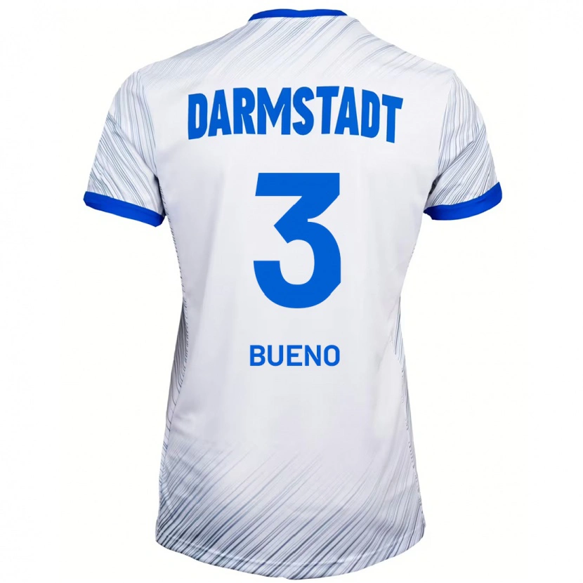 Danxen Kinder Guille Bueno #3 Weiß Blau Auswärtstrikot Trikot 2024/25 T-Shirt Schweiz