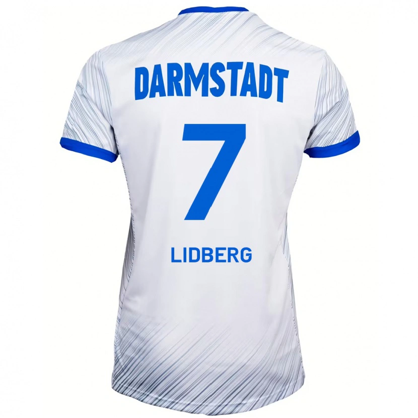 Danxen Kinder Isac Lidberg #7 Weiß Blau Auswärtstrikot Trikot 2024/25 T-Shirt Schweiz