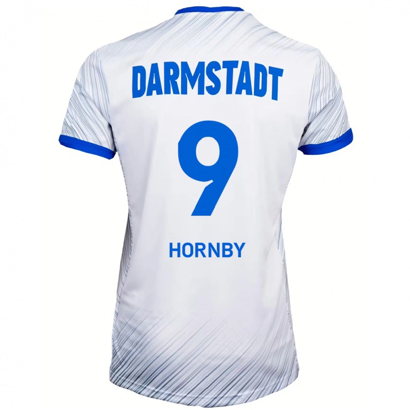 Danxen Kinder Fraser Hornby #9 Weiß Blau Auswärtstrikot Trikot 2024/25 T-Shirt Schweiz