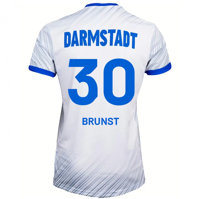 Danxen Kinder Alexander Brunst #30 Weiß Blau Auswärtstrikot Trikot 2024/25 T-Shirt Schweiz