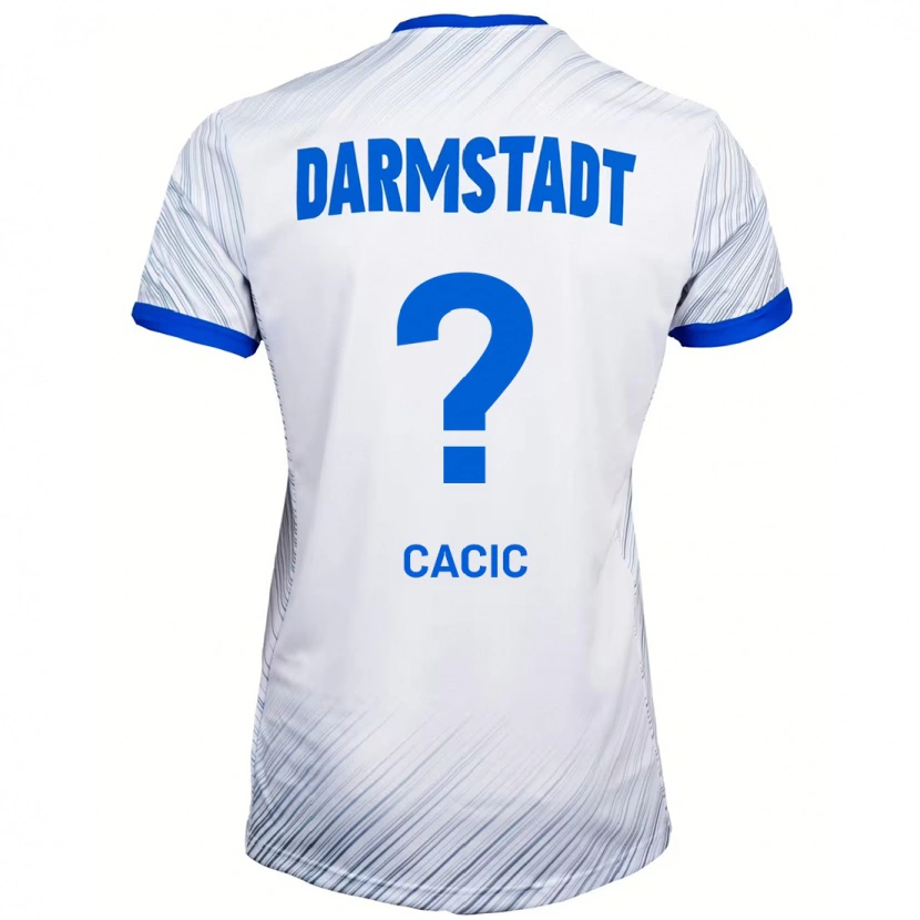 Danxen Kinder Antonio Cacic #0 Weiß Blau Auswärtstrikot Trikot 2024/25 T-Shirt Schweiz