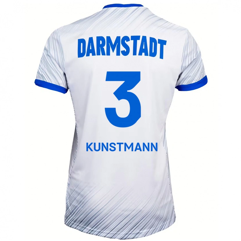 Danxen Kinder Kelvin Kunstmann #3 Weiß Blau Auswärtstrikot Trikot 2024/25 T-Shirt Schweiz