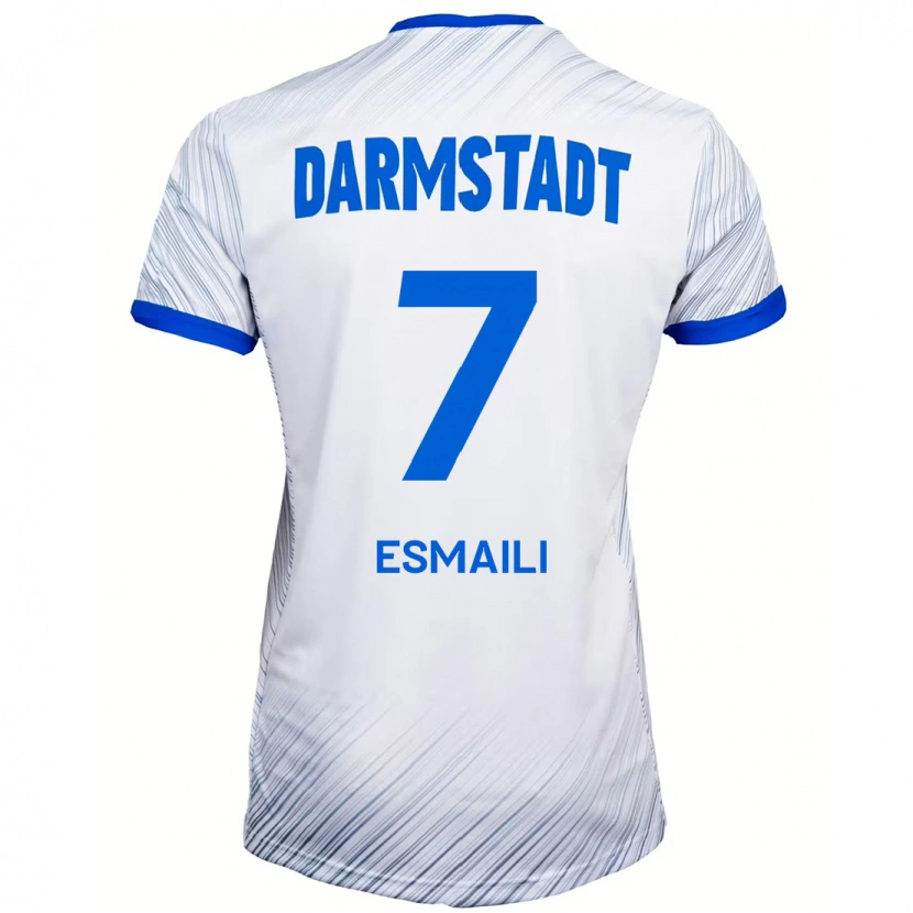 Danxen Kinder Ali Esmaili #7 Weiß Blau Auswärtstrikot Trikot 2024/25 T-Shirt Schweiz