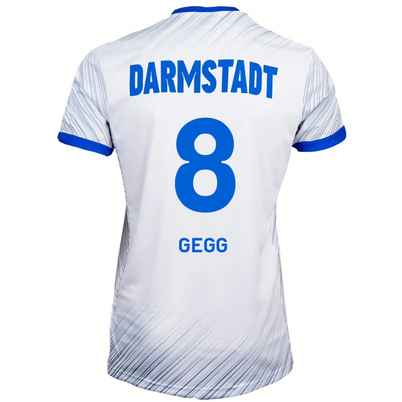 Danxen Kinder Samir Gegg #8 Weiß Blau Auswärtstrikot Trikot 2024/25 T-Shirt Schweiz