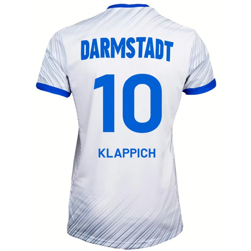 Danxen Kinder Luis Klappich #10 Weiß Blau Auswärtstrikot Trikot 2024/25 T-Shirt Schweiz