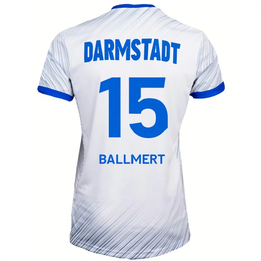 Danxen Kinder Markus Ballmert #15 Weiß Blau Auswärtstrikot Trikot 2024/25 T-Shirt Schweiz