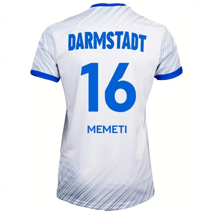 Danxen Kinder Dilon Memeti #16 Weiß Blau Auswärtstrikot Trikot 2024/25 T-Shirt Schweiz