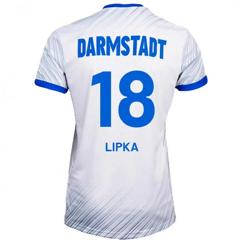 Danxen Kinder David Lipka #18 Weiß Blau Auswärtstrikot Trikot 2024/25 T-Shirt Schweiz