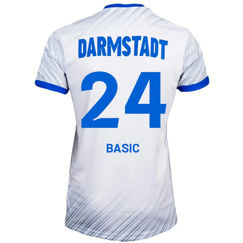 Danxen Kinder Benjamin Basic #24 Weiß Blau Auswärtstrikot Trikot 2024/25 T-Shirt Schweiz