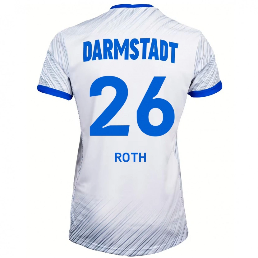 Danxen Kinder Maximilian Roth #26 Weiß Blau Auswärtstrikot Trikot 2024/25 T-Shirt Schweiz