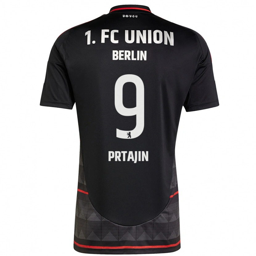 Danxen Kinder Ivan Prtajin #9 Schwarz Auswärtstrikot Trikot 2024/25 T-Shirt Schweiz