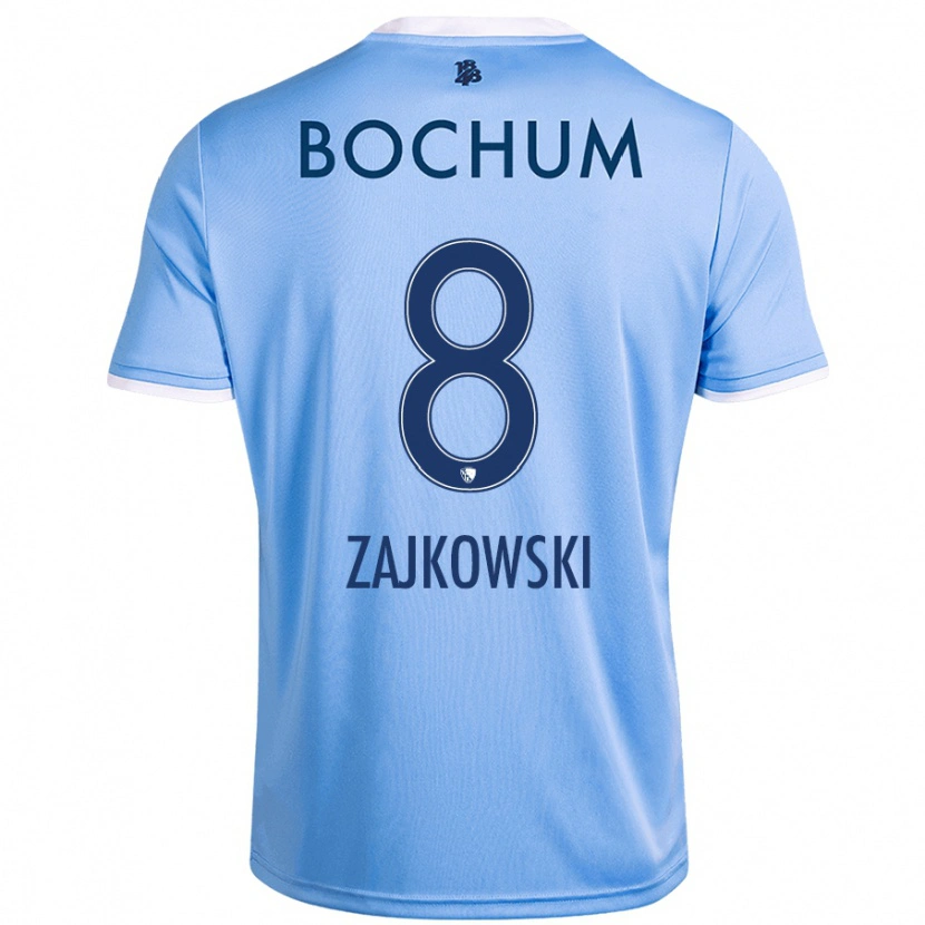 Danxen Kinder Cedric Zajkowski #8 Himmelblau Auswärtstrikot Trikot 2024/25 T-Shirt Schweiz