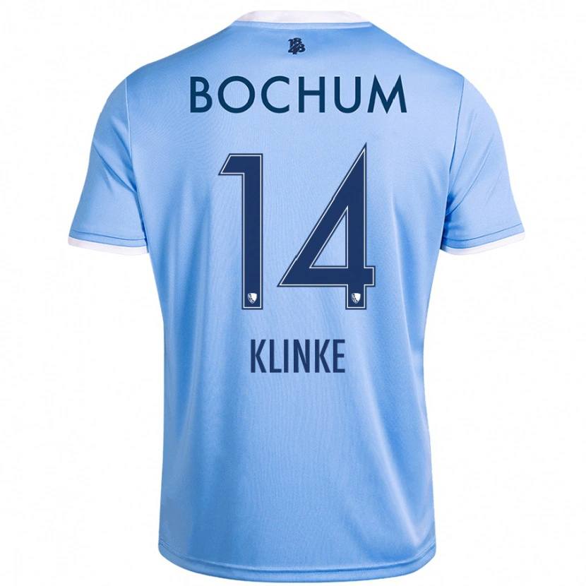 Danxen Kinder Niklas Klinke #14 Himmelblau Auswärtstrikot Trikot 2024/25 T-Shirt Schweiz