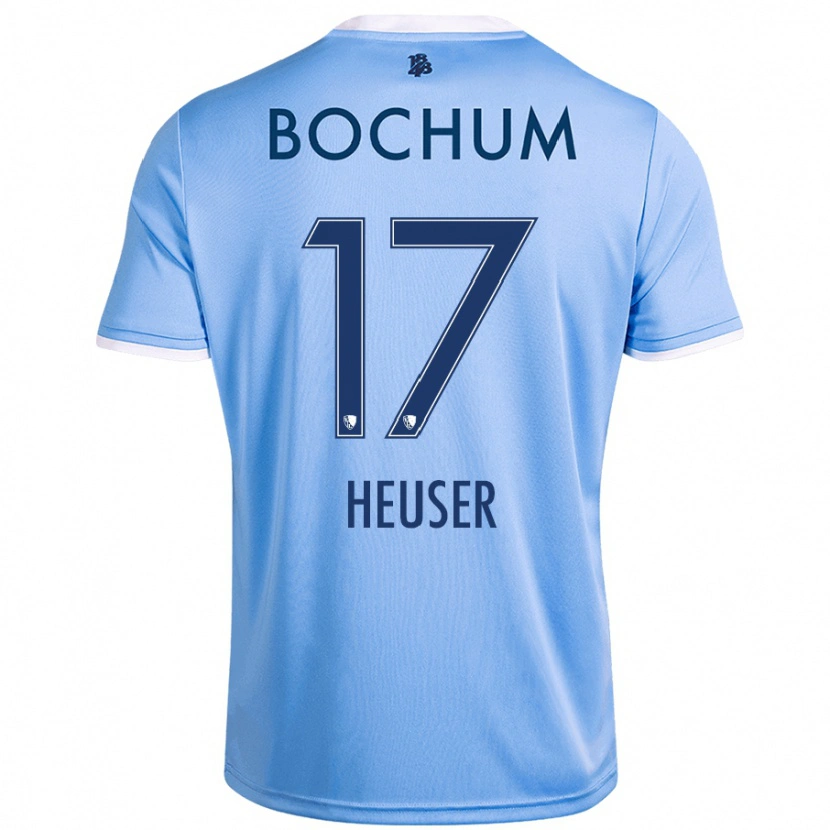 Danxen Kinder Ben Heuser #17 Himmelblau Auswärtstrikot Trikot 2024/25 T-Shirt Schweiz