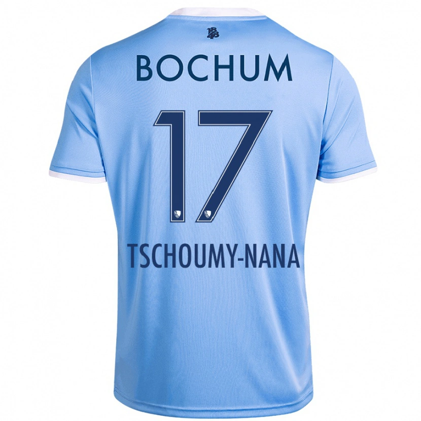 Danxen Kinder Daryl Tschoumy-Nana #17 Himmelblau Auswärtstrikot Trikot 2024/25 T-Shirt Schweiz