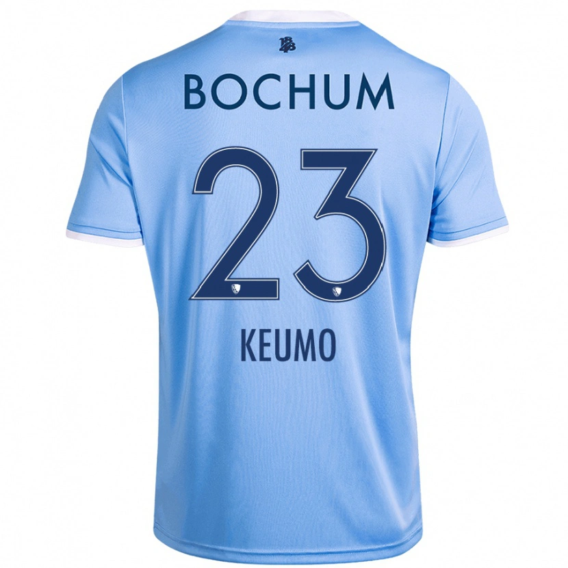 Danxen Kinder Owono-Darnell Keumo #23 Himmelblau Auswärtstrikot Trikot 2024/25 T-Shirt Schweiz