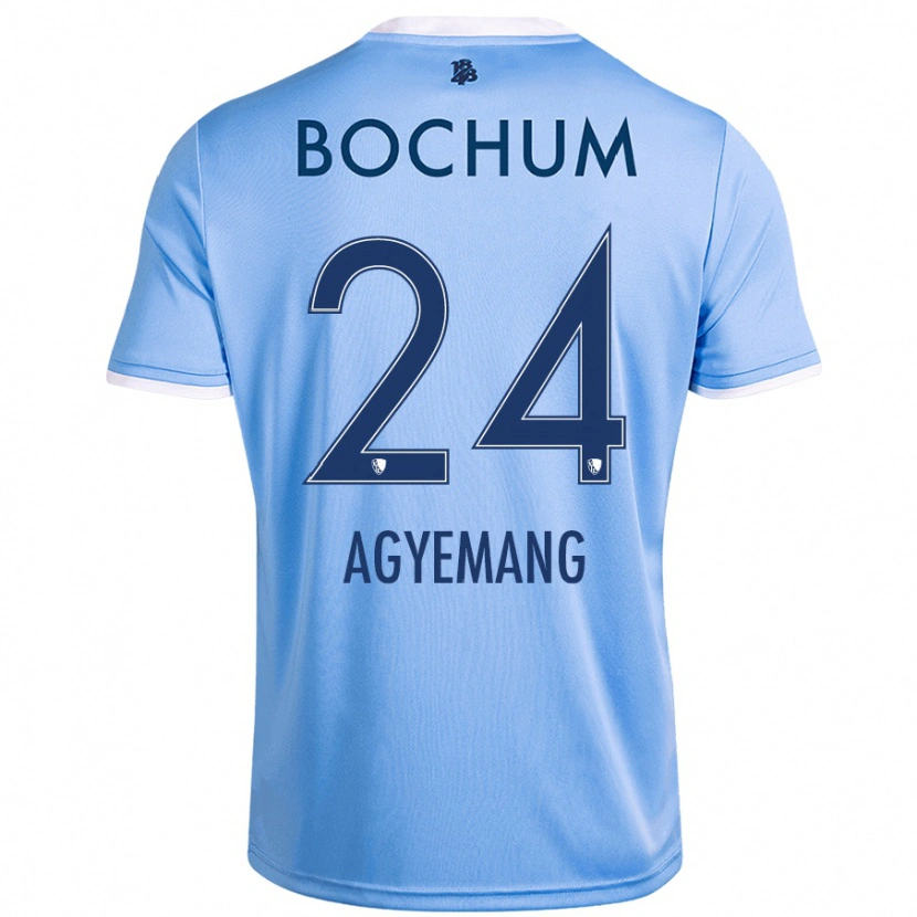 Danxen Kinder Donovan Agyemang #24 Himmelblau Auswärtstrikot Trikot 2024/25 T-Shirt Schweiz