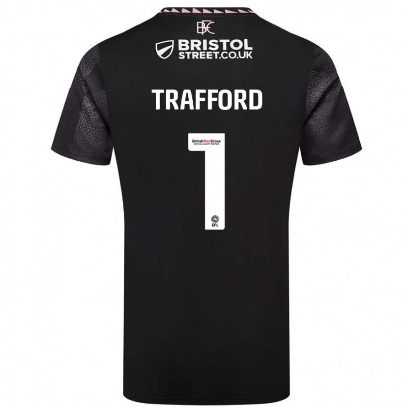 Danxen Kinder James Trafford #1 Schwarz Auswärtstrikot Trikot 2024/25 T-Shirt Schweiz