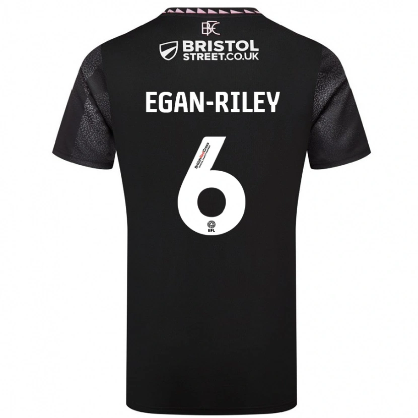 Danxen Kinder Cj Egan-Riley #6 Schwarz Auswärtstrikot Trikot 2024/25 T-Shirt Schweiz