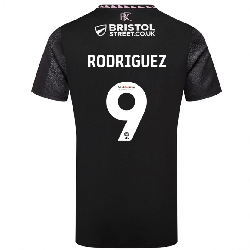 Danxen Kinder Jay Rodríguez #9 Schwarz Auswärtstrikot Trikot 2024/25 T-Shirt Schweiz