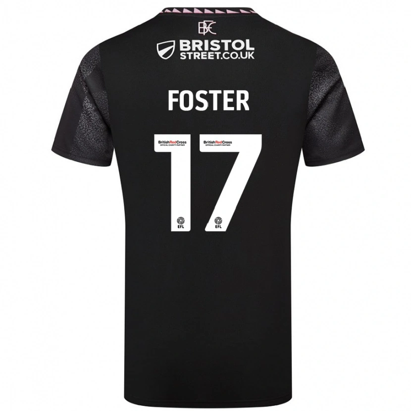 Danxen Kinder Lyle Foster #17 Schwarz Auswärtstrikot Trikot 2024/25 T-Shirt Schweiz