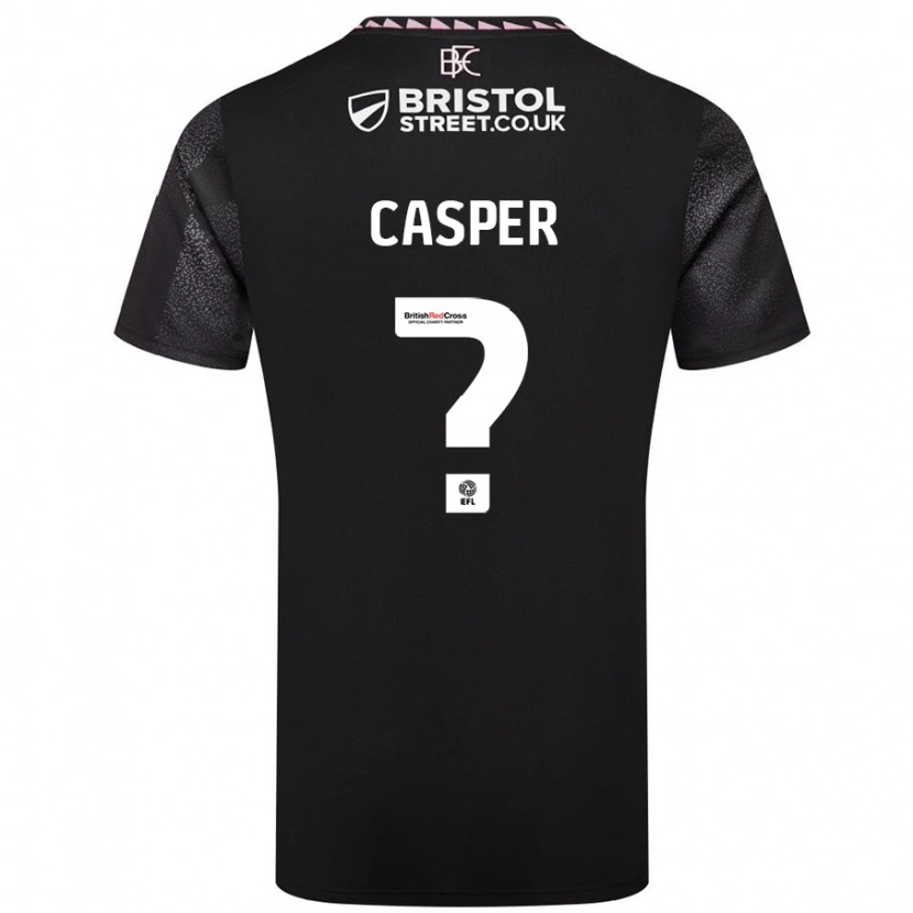 Danxen Kinder Charlie Casper #0 Schwarz Auswärtstrikot Trikot 2024/25 T-Shirt Schweiz