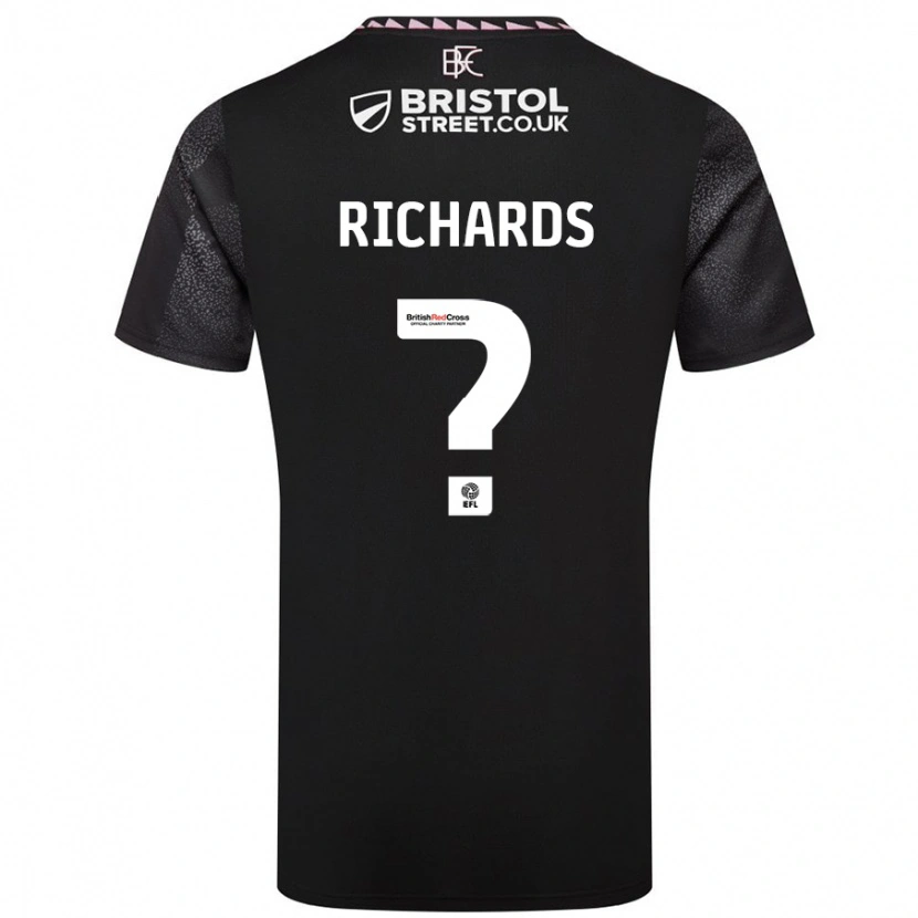 Danxen Kinder Jade Richards #0 Schwarz Auswärtstrikot Trikot 2024/25 T-Shirt Schweiz