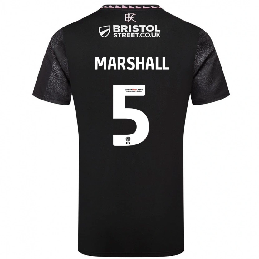 Danxen Kinder Georgia Marshall #5 Schwarz Auswärtstrikot Trikot 2024/25 T-Shirt Schweiz