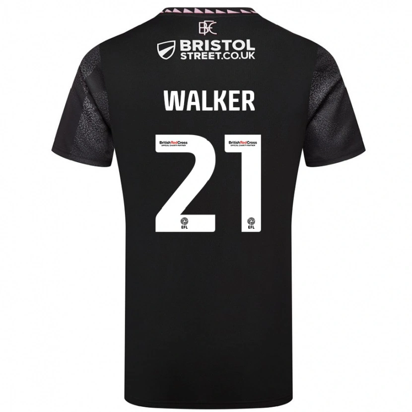 Danxen Kinder Claudia Walker #21 Schwarz Auswärtstrikot Trikot 2024/25 T-Shirt Schweiz