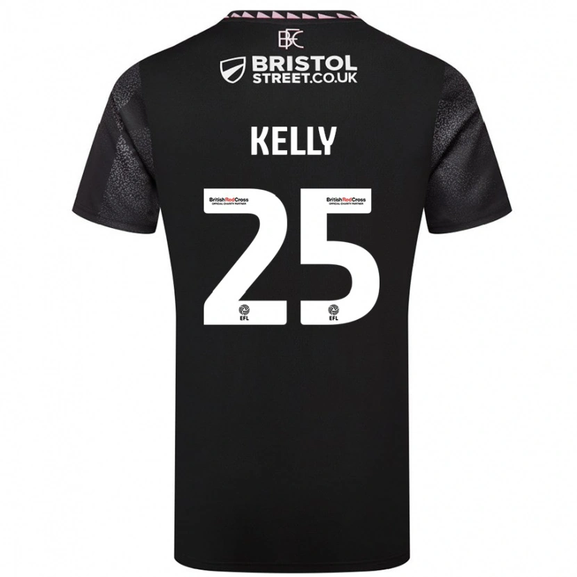 Danxen Kinder Aimee Kelly #25 Schwarz Auswärtstrikot Trikot 2024/25 T-Shirt Schweiz